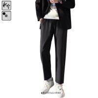 COD ☋▽ vffe899 [M-4XL] Korean Version Trendy Large Size Mens Suit Pants INS Preppy Style Simple Fashion Casual Straight Loose All-Match Trousers