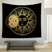 Sun God Moon Magic Wall Tapestry ตกแต่งห้อง Tapestry แขวน Mandala พื้นหลังผ้าม่านตกแต่งผ้า