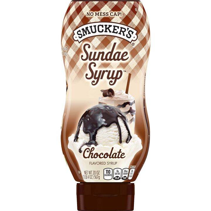 Smuckers Sundae Syrup Chocolate สมัคเกอร์ส ซันเดย์ ไซรัป น้ำเชื่อม รส ...