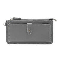 Long Stylish Concealed Buckle Wallet Large-Capacity Multifunctional Clutch Wallet Light