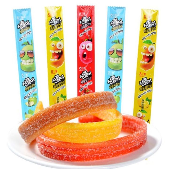 Haitai Sour gummy Strip Belt Candy | Lazada PH