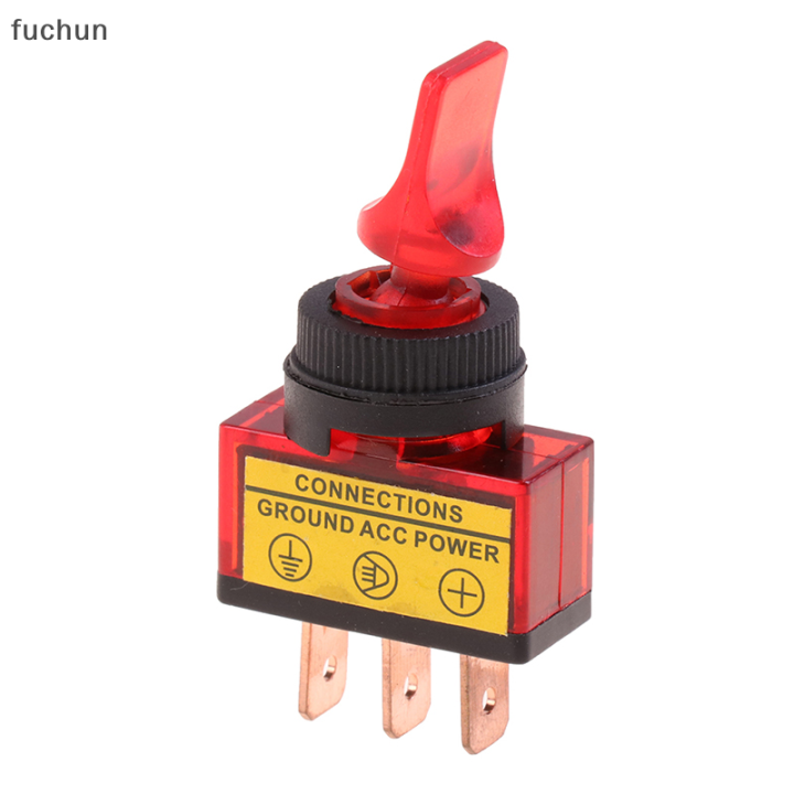 fuchun-สวิตช์ปิดเปิด-led-12v-10a-3ขา3ขาขา-asw-14d-ที่จับสั้นพร้อมไฟ-led-กันน้ำ