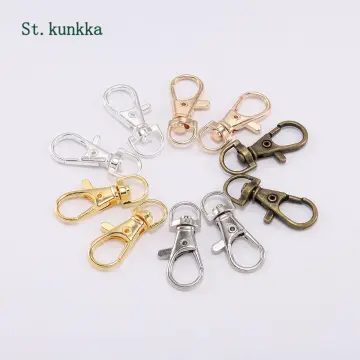 100pcs 10-18mm Carabiner Clasps for Jewelry Making Components DIY Lobster  Clasp Bracelet Necklace Hooks Chain Closure Keychain