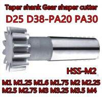 M1 M1.25 M1.5 M1.75 M2 M2.25 M2.5 M2.75 M3 M3.25 M3.5 M4 25mm 38mm PA20 PA30 HSS Taper shank เครื่องตัดเฟือง