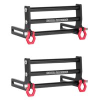 2X LCG Metal Front Bumper with Tow Hook for Axial SCX10 TRX4 1/10 RC Crawler Car Upgrades Parts,Black