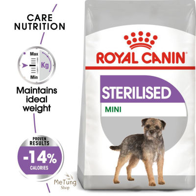 🐶 หมดกังวน จัดส่งฟรี 🐶 Royal Canin Mini Sterilised  ขนาด ( 1 kg , 3 kg ) อาหารสุนัขโต ขนาดเล็ก หลังทำหมัน อายุ 10 เดือนขึ้นไป   บริการเก็บเงินปลายทาง  🚗