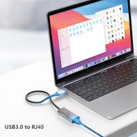 1000Mbps Usb To Ethernet Adapter เครือข่าย Usb To Rj45 Lan สำหรับ Air แล็ปท็อป PC Mi S 3 USB Ethernet Adapter USB Lan