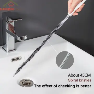 Bathroom Drain Wig Unblocker Kitchen Sink Bath Hair Cleaner Remover Chain  Hook Brush Bathtub Long Hair