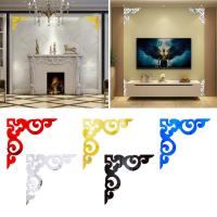 1ชิ้นอะคริลิ3D กระจกสติ๊กเกอร์ Wallsticker กระจกกาวในตัวทองสติ๊กเกอร์ตู้มุมตกแต่งสติ๊กเกอร์ตกแต่งเฟอร์นิเจอร์