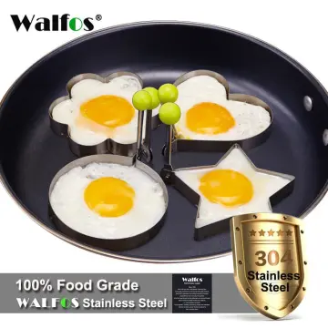 1pc Stainless Steel Frying Egg Mould, Modern Round Shaped Frying