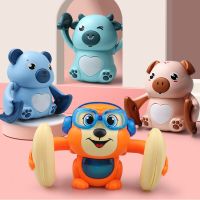 Funny Voice Control Tumbling Rolling Toys Baby Cartoon Monkey Early Education Toys Children Music Light Creative Electric Toys