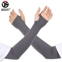 Sun UV Protection Arm Sleeve Fishing Cycling Basketball Running Sports Arm Warmer Cool Hand Cover Elastic Cuffs Summer Men Women Sleeves