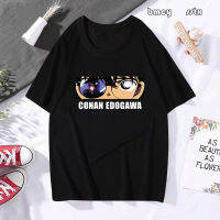 เสื้อยืดอนิเมะ Detective Conan พิมพ์ลายดวงตาของโคนันในรูปแบบนวนิยาย ขนาดใหญ่ และมีเสน่ห์มาก