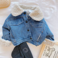 New Spring Winter Kids Denim Jacket Baby Boys Girls Warm Coat Fashion Children Outerwear Toddler Baby Clothes