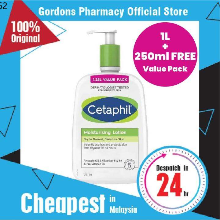 Sunscreen Cetaphil Moisturising Lotion 1.25L Moisturizing (Expiry .0225