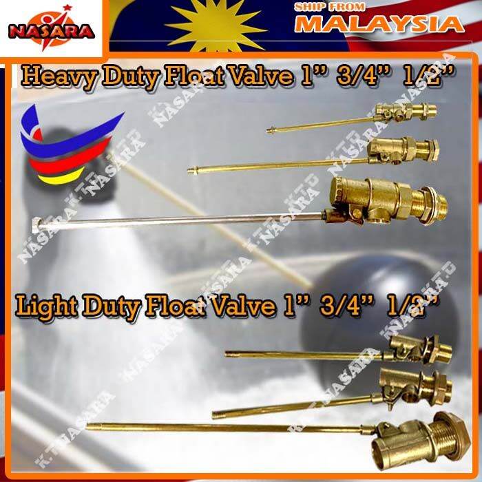 Nasara CITY Brass Float Valve Water Tank MOH HEAVY / LIGHT Duty 1" 3/