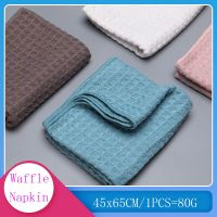 Ultra Soft Absorbent Tea Towel Waffle Weave Cotton Dish Rags 45x65cm Large Kitchen Dinner Plate Hand Towel Cloth Napkins Dish Cloth  Towels