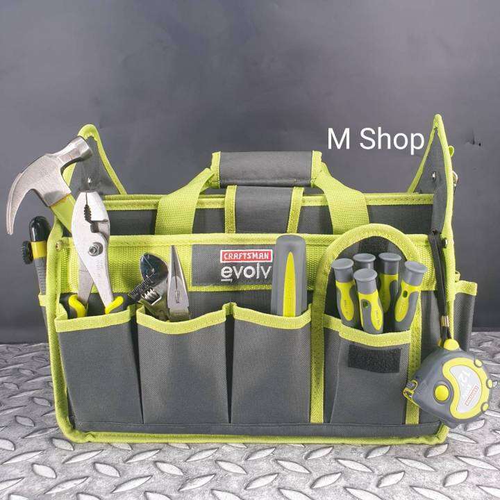 Craftsman evolv กระเป๋าพร้อมเครื่องมือ **ได้ทั้งหมดตามรูป** Lazada.co.th