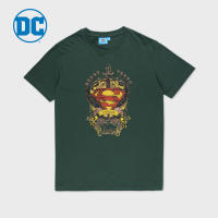 Pena House Superman T-Shirt WRSMT5008 BG1 เสื้อยืดคอกลม ผ้าคอตตอน 100% สีเขียวเข้ม