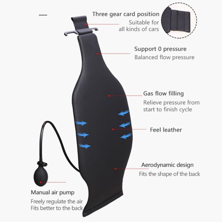 universal-dynamic-air-bag-support-lumbar-cushion-smart-lumbar-support-for-car-auto-seat-back-waist-hand-operated-air-pump-back-waist-rest-protector-blue