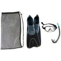 ชุดอุปกรณ์ดำน้ำ ฟินดำน้ำ หน้ากาก ท่อหายใจ ตีนกบ SUBEA Adult SNK500 snorkelling kit with fins mask and snorkel