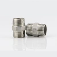 1/8 1/4 3/8 1/2 3/4 1 1-1/4 1-1/2 BSP Male to Male Thread Hex Nipple Threaded Reducer Pipe Fitting Stainless Steel 304