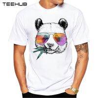 2019 TEEHUB New Mens Fashion Cool Panda Design T-Shirt Short Sleeve Cool Tops Hipster Tee