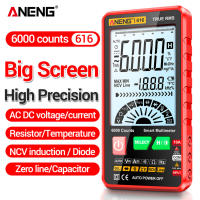 [7 Day Refund Guarantee] ANENG Portable Multimeter Auto Range 6000 Counts Capacitor Tester for Ohm Hz (Black) [Arrive 1-3 Days]