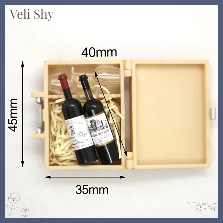 veli-shy-ขวดบ้านตุ๊กตาจำลองกล่องไวน์แดงขวดเครื่องประดับ-diy