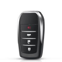 Keyyou เคสกุญแจรีโมทสำหรับรถยนต์โตโยต้าฟอร์จูนเนอร์ Rav4ปราโด Highlander Crown Smart Keyless 2ปุ่ม3/4