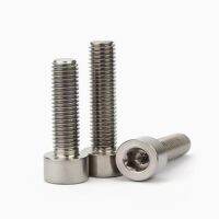 2-5pcs/lot DIN912 TA2 Gr2 Titanium hexagon hex socket cap head screw M1.6 M2 M2.5 M3 M4 M5 M6 M8 M10 Length 6mm to 60mm