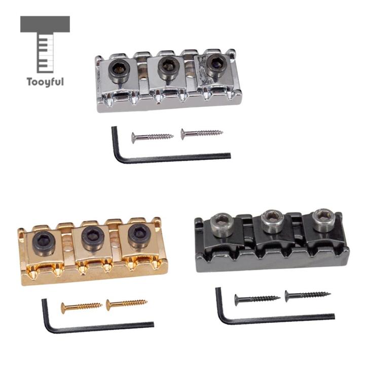 tooyful-electric-guitar-string-locking-nut-with-allen-wrench-screws-for-tremolo-bridge-43mm
