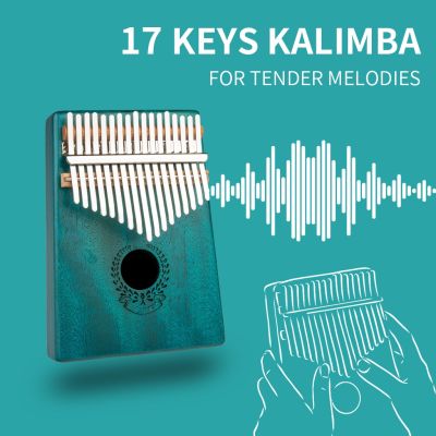 【YF】 17 Keys Kalimba Thumb MAple Wood Musical Instruments W/Learning Book