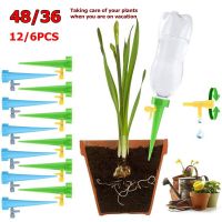 Auto Drip Irrigation Watering System Dripper Spike Kits Household Plant Flower Potted Watering Garden Tools 48/36/12/6pcs Watering Systems  Garden Hos