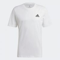Adidas เสื้อกีฬาผู้ชาย Essentials Embroidered Small Logo Tee | White/Black ( GK9640 )