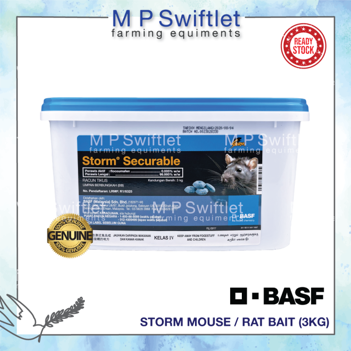 BASF Storm Rat Bait / Ubat Tikus BASF Storm/老鼠药 3KG | Lazada