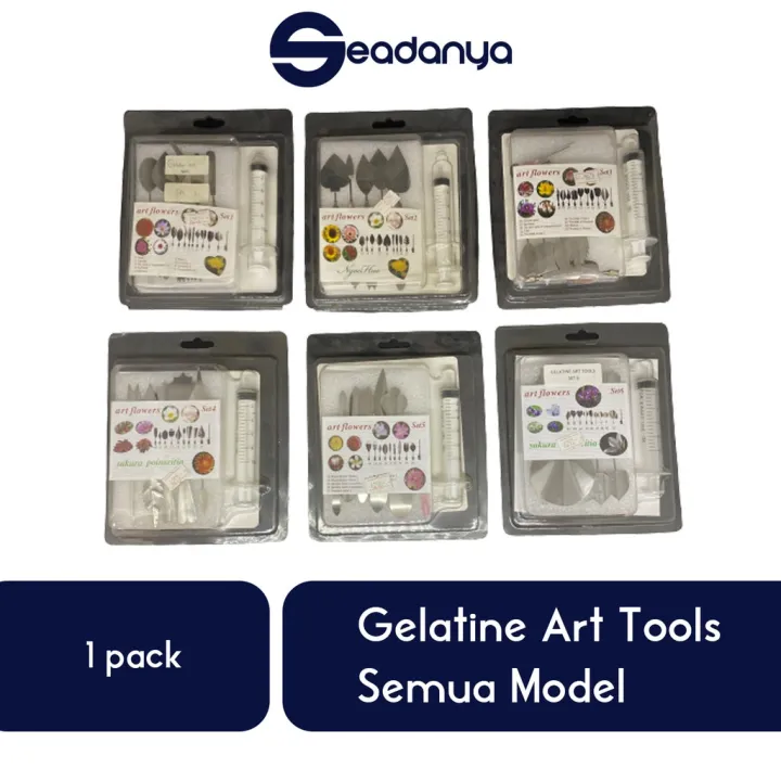Gelatine Art Tool/Set Pudding/Jelly/Cake/Kue All Variants/Semua Model