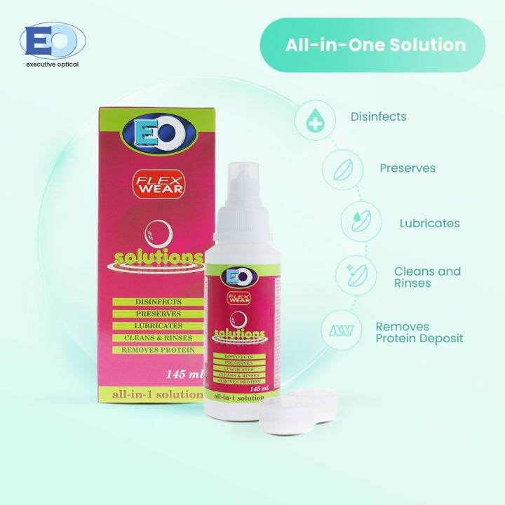EO Flexwear Solution 145ml ALLINONE Contact Lens Solution Lazada PH