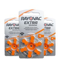 №❃☊ 60 PCS Rayovac Extra Zinc Air Hearing Aid Batteries A13 13A 13 PR70 Hearing Aid Battery A13 for Hearing Aids