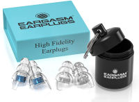 Eargasm High Fidelity Earplugs for Concerts Musicians Motorcycles Noise Sensitivity Conditions and More (Ear Plugs Come in Premium Gift Box Packaging) - Blue