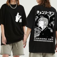 อะนิเมะ Chainsaw Man Warrior Denji TShirt ผู้หญิงมังงะเสื้อแขนสั้นอะนิเมะการ์ตูน Makima Hayakawa Aki Pochita Tee Unisex เสื้อยืด