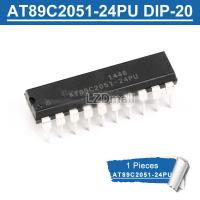 1pc AT89C2051-24PU DIP20 AT89C2051-24 DIP AT89C2051 new and original IC