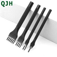 4mm Leather Craft Tools Hole Punches Stitching Punch Tool 1+2+4+6 Prong Leather stitch seam punching