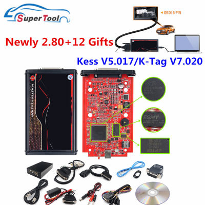 Kess Master ECU 2.80 5.017 K-TAG V2.25แบบเต็ม V7.020ชุดปรับแต่ง OBD2 KSuite 2.7 KTAG โปรแกรมเมอร์2.25 87Tixgportz