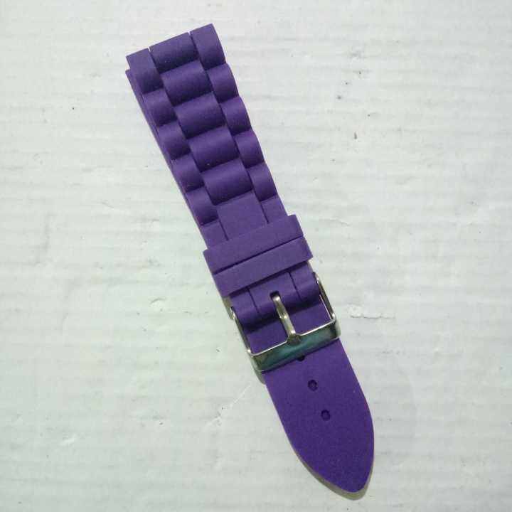 Ready,,tali strap karet jam tangan gelombang ukuran 22 mm/20mm Lazada