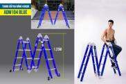 HCMThang nhôm gấp đa năng 4 đoạn Advindeq ADM104 blue