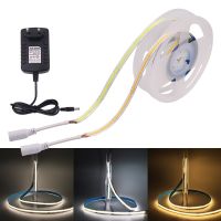 {ItalyNest shop}หลอดไฟเทปยืดหยุ่นได้320หลอด LED,แถบ LED COB DC12V ความหนาแน่นสูงจากร้าน ItalyNest