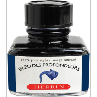 J HERBIN Fountain Pen Inks Bleu des profondeurs (C13018T) / น้ำหมึกสำหรับปากกาหมึกซึม สีน้ำเงินทะเลลึก แบรนด์ J HERBIN จากประเทศฝรั่งเศส