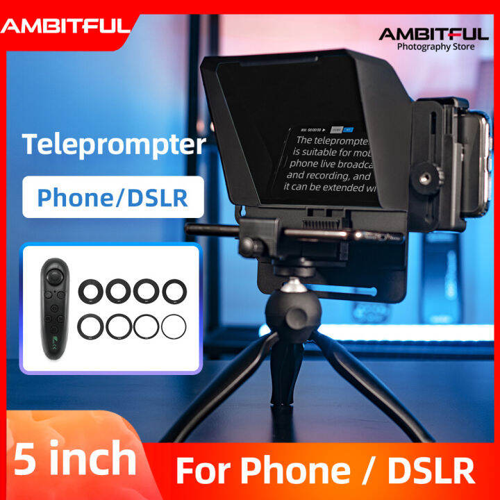 AMBITFUL มินิTeleprompterแบบพกพาInscriberมือถือTeleprompterสิ่งประดิษฐ์