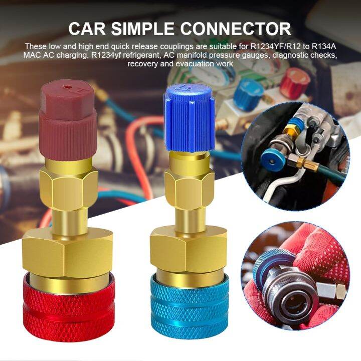 hot-2pcs-r1234yf-to-r134a-and-low-side-coupler-r12-fitting-car-air-conditioning-tools